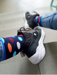 Dotty Orange Šarene Čarape