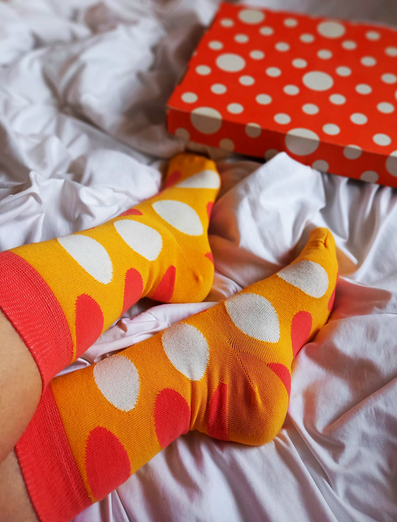 Big Dot Yellow Šarene Čarape