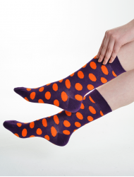 Dotty Purple Šarene Čarape