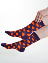 Dotty Purple Šarene Čarape