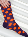 Dotty Purple Šarene Čarape