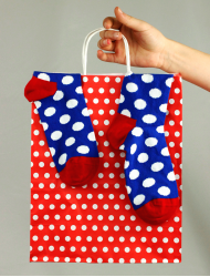 Dotty Red Šarene Čarape