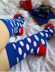 Dotty Red Šarene Čarape