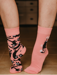 Pink Cat Šarene Čarape