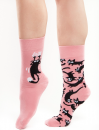 Pink Cat Šarene Čarape