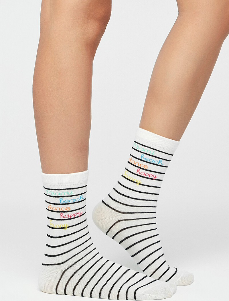 Miami Striped Ženske Sokne