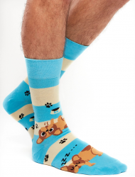 Dog Stripes Šarene Čarape