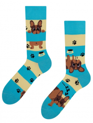 Dog Stripes Šarene Čarape